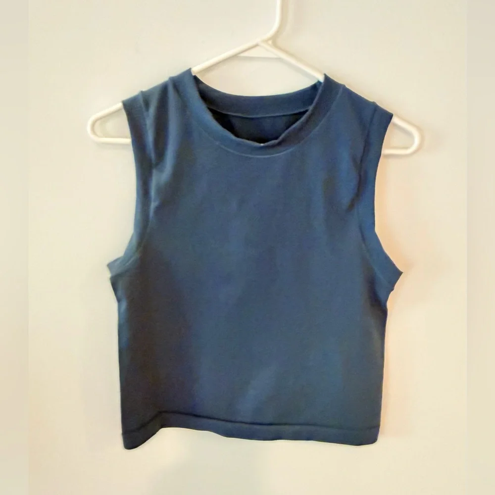 Athleta Renew Seamless Muscle tank - medium — Deep Teal Blue - Picture 1 of 5